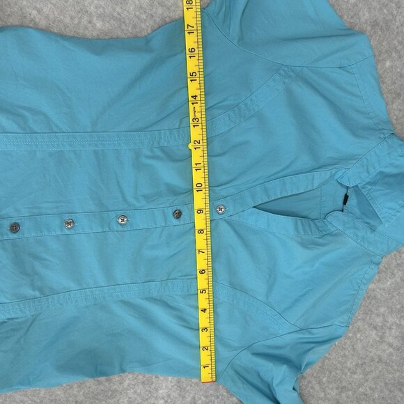 EXPRESS Essential Shirts XS Lot of 2 Turquoise Gray Button Down Long Sleeve - Picture 8 of 11